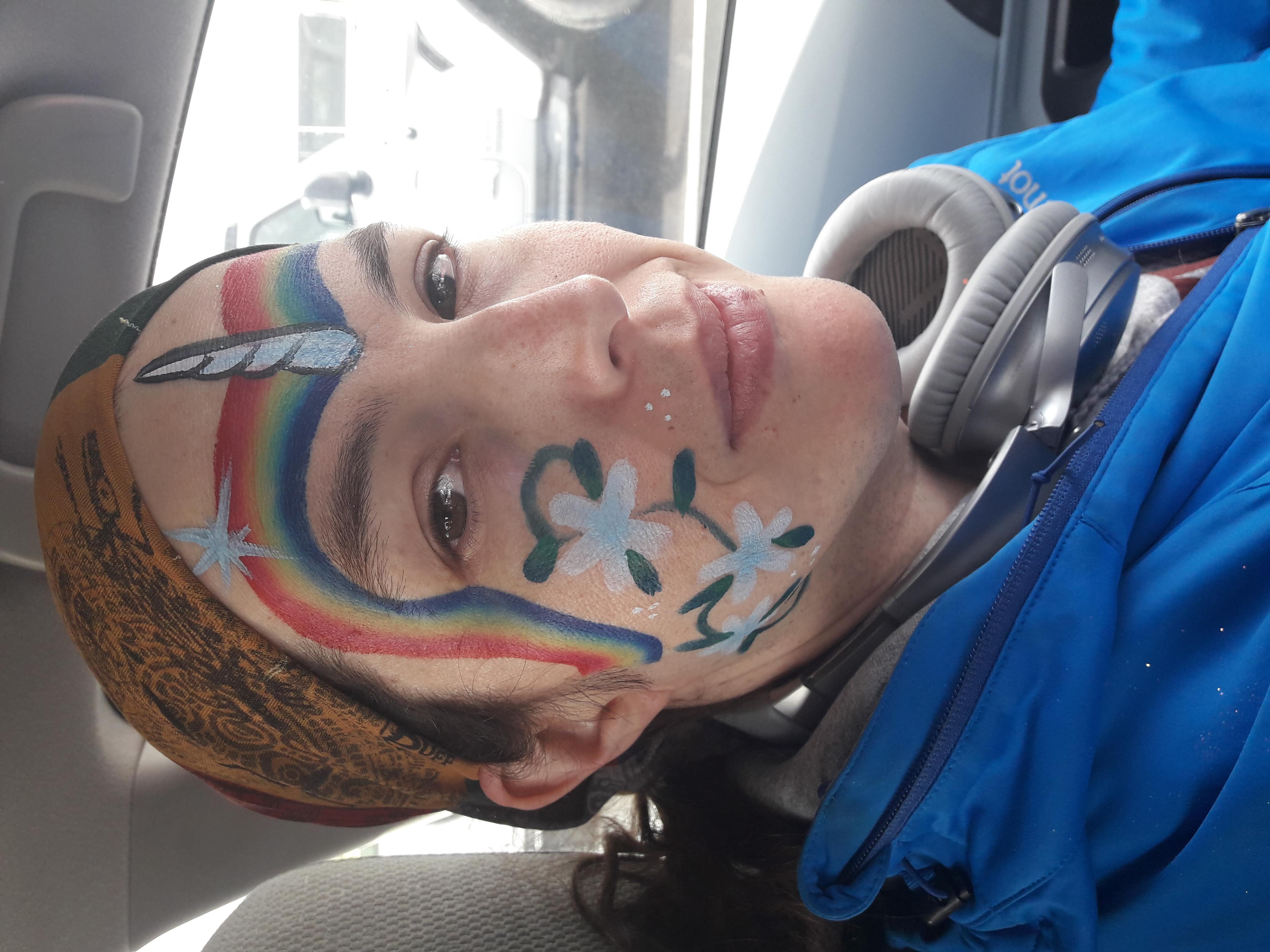 Unicorn face paint
